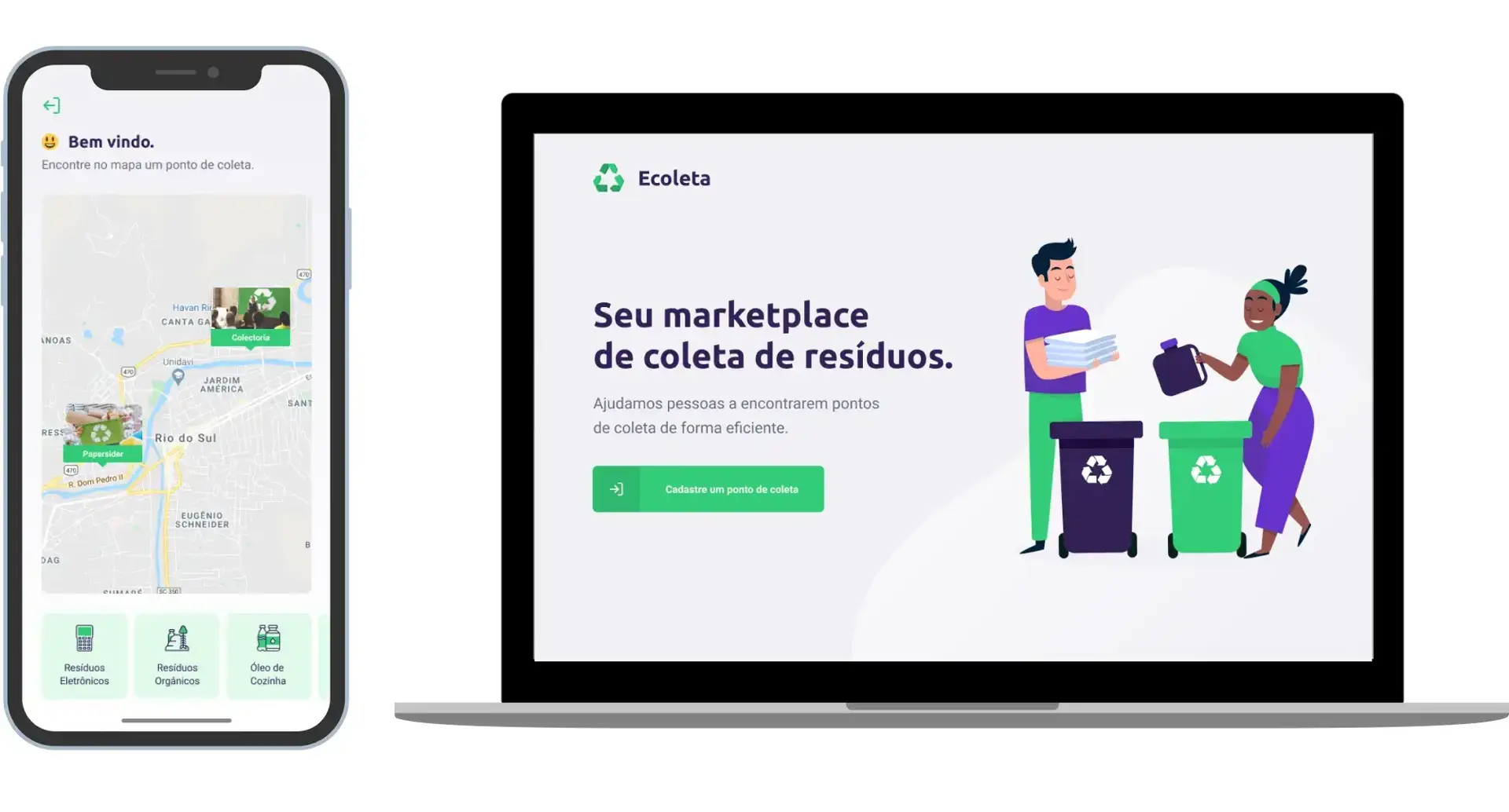 Screenshot or preview of Ecoleta project